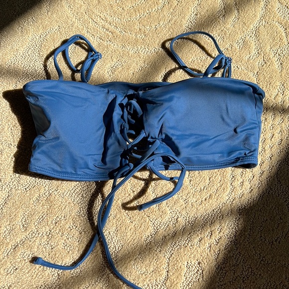 LA HEARTS blue bikini top - Picture 1 of 4